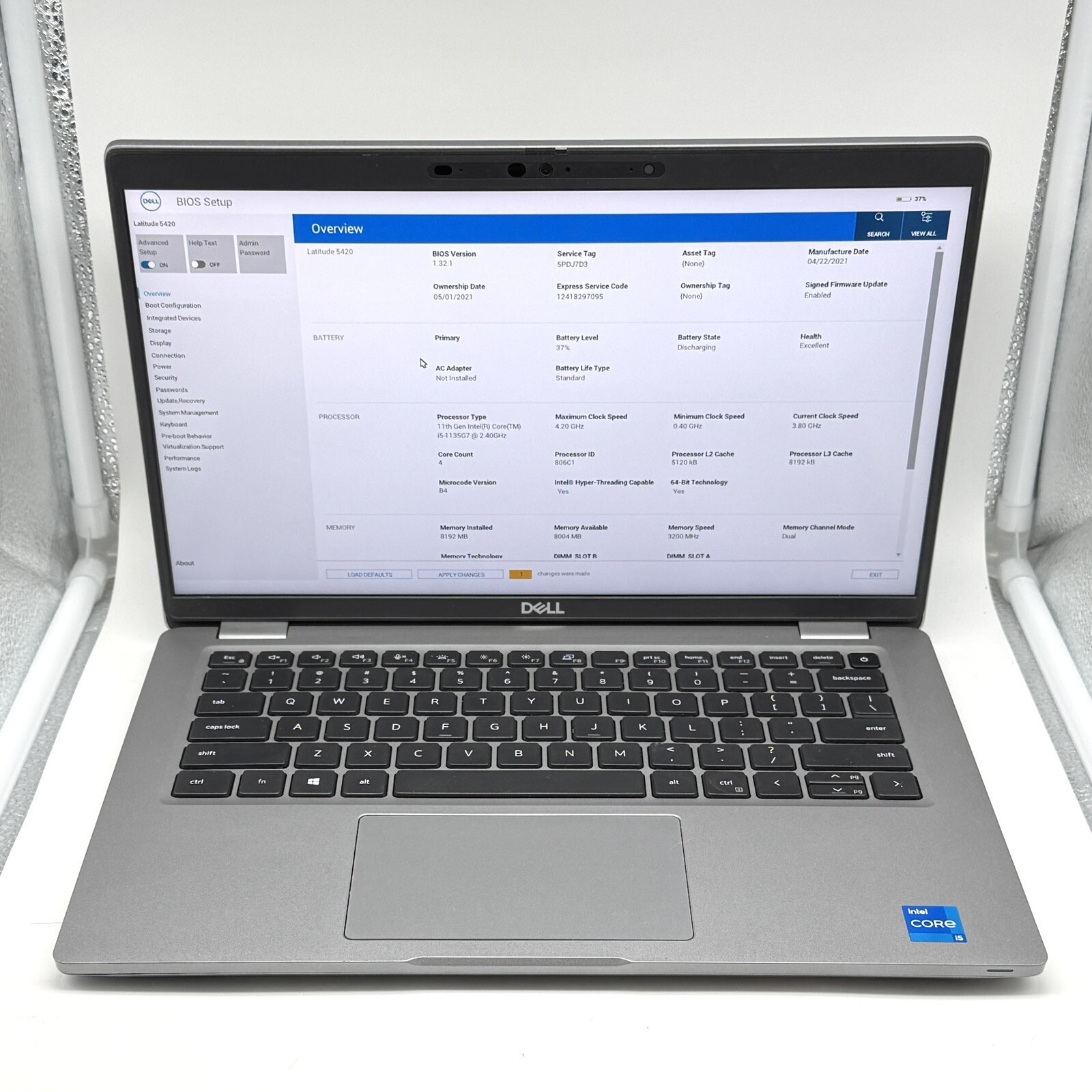Dell Latitude 5420 14″ | i5-1135G7 | 8GB RAM | Excellent Batt | No SSD | GRADE B