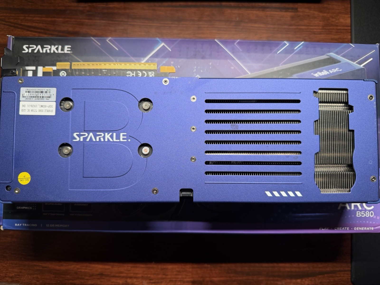 Sparkle Intel Arc B580 Titan OC 12GB GDDR6 PCIe 4.0 Graphics Card