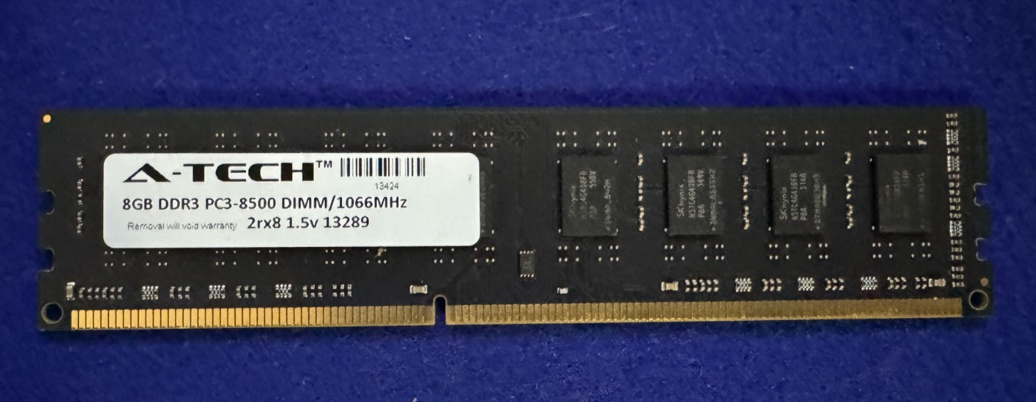 A-Tech PC3-8500 DDR3-1066MHz Desktop Memory Non-ECC