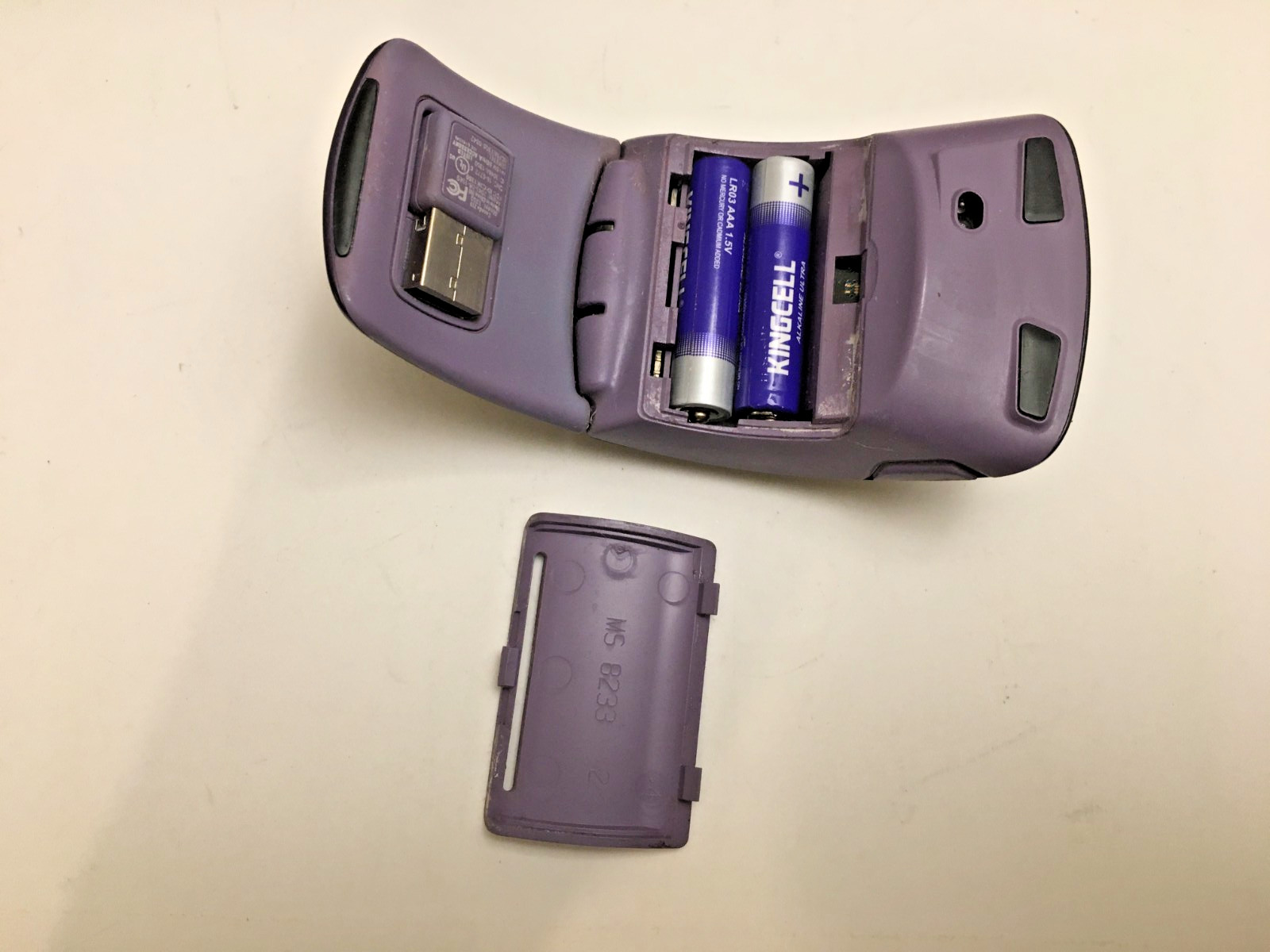 Microsoft Surface Arc Folding Mouse BlueTrack – Purple with Case : VGC