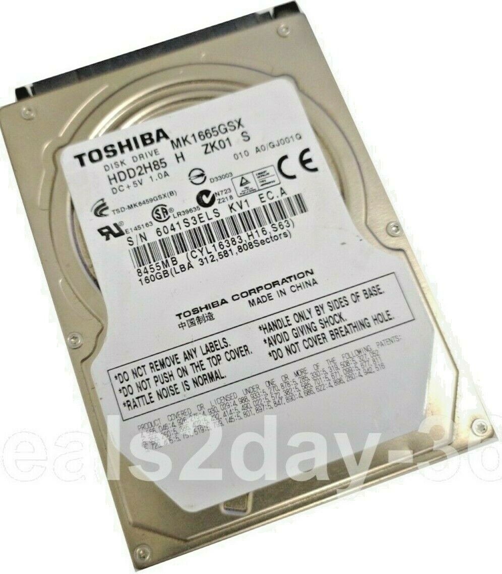 Toshiba MK1665GSX 160GB 2.5″ SATA 3.0Gb/s Hard Drive laptop