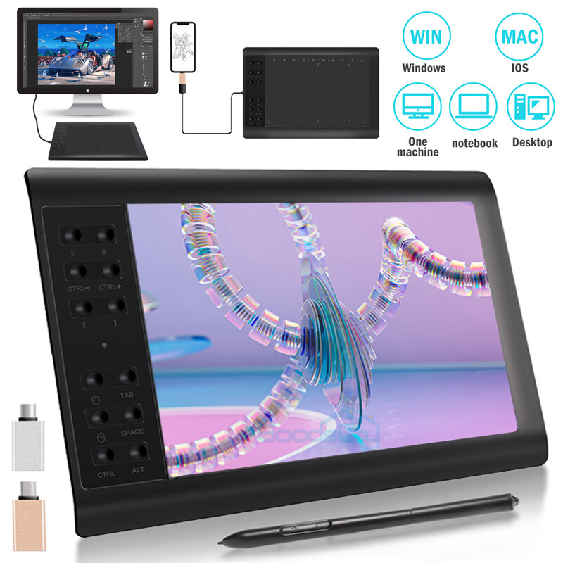 2024 NEW Graphics Drawing Tablet with Screen Pen Display for Mac PC Smartphone