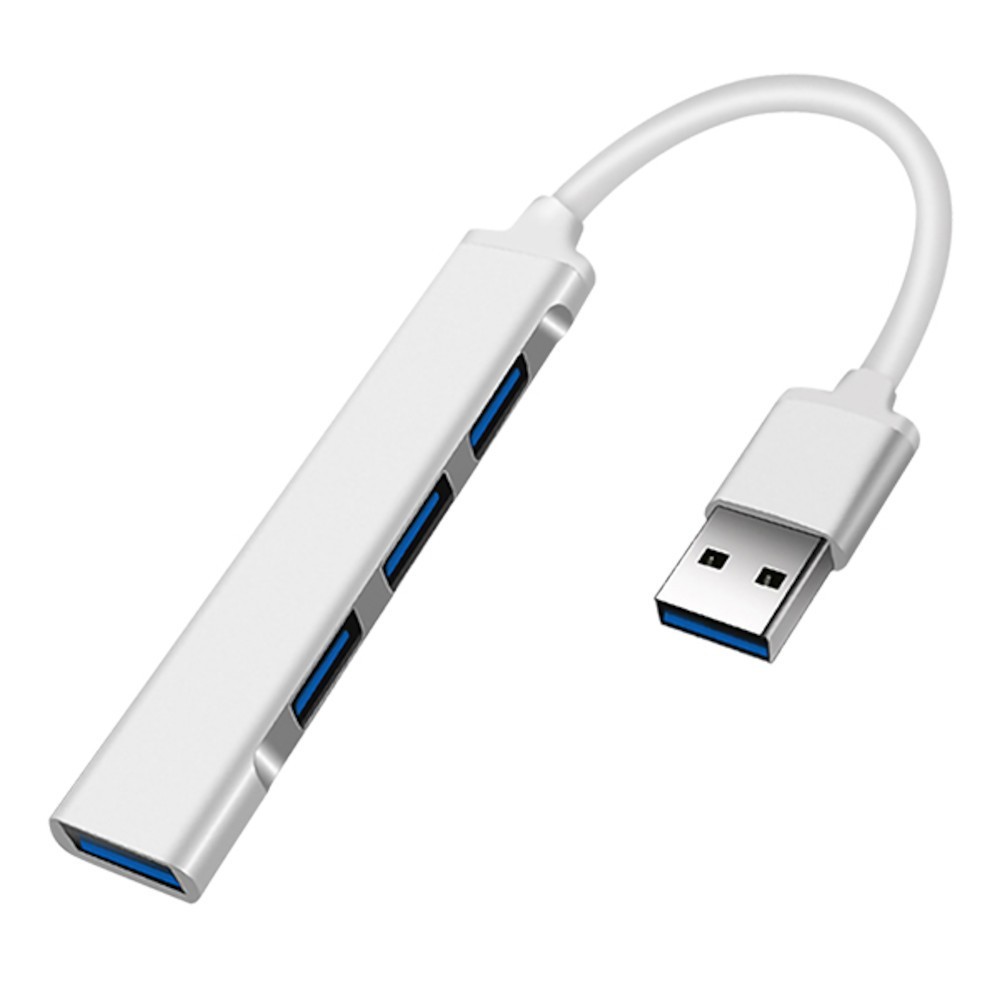 LOT USB 3.0 4 Port Hub Splitter Slim & Sleek Aluminum for PC Mac Laptop Desktop