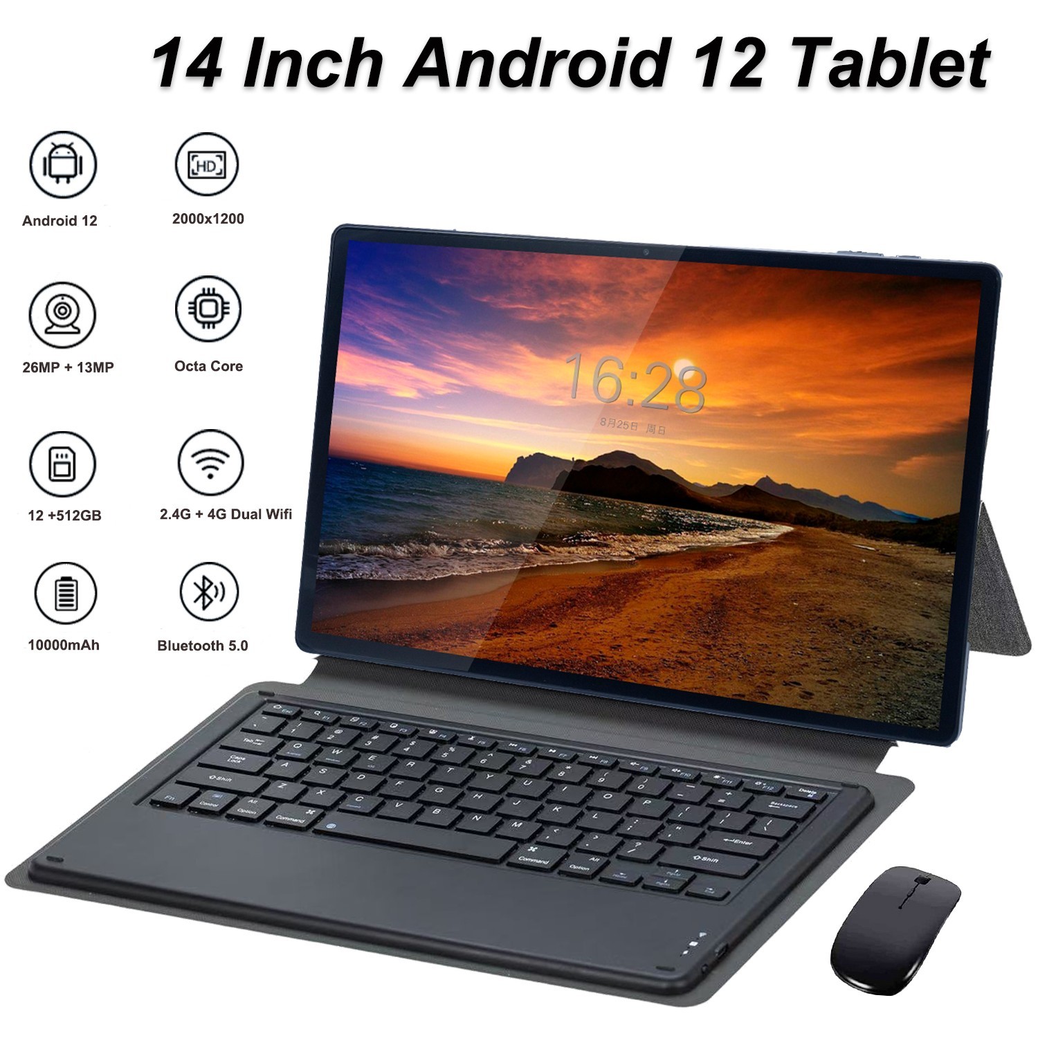 Kids Tablet 7in Tablet for Kids 64GB Android 9 WiFi YouTube Netflix Google Play