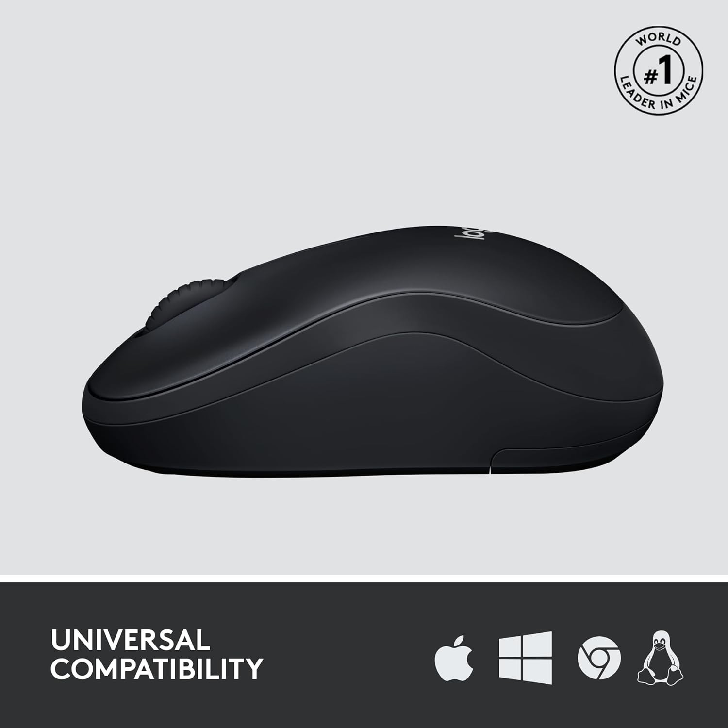 Logitech M220 Silent Wireless Optical Mouse 1000 DPI USB Receiver – Charcoal