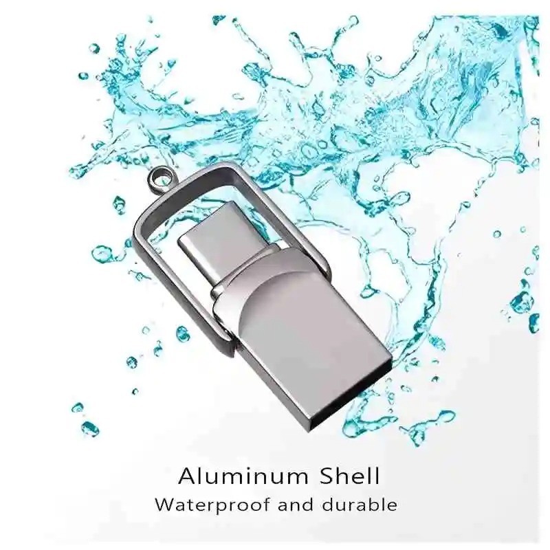 2 in 1 USB Flash Drive Type-C OTG 32GB 64GB 128GB Metal Pen Drive USA Seller