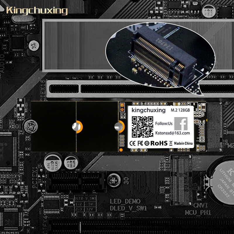 Kingchuxing 128GB M.2 NGFF SSD 2280 2260 2242 SATA Solid State Drive 550MB/s Lot