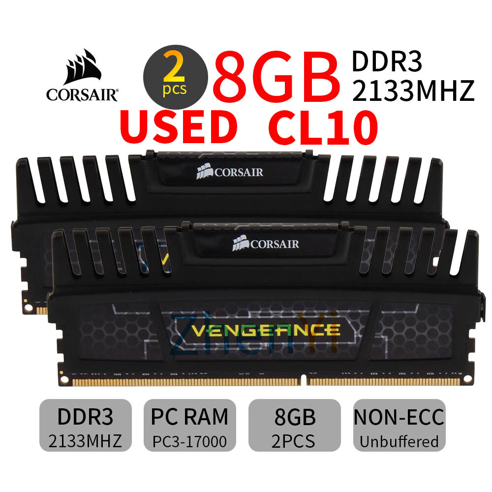 Corsair Vengeance 16GB 2x8GB DDR3 OC 2133MHz PC3-17000U 240Pin Desktop Memory AB