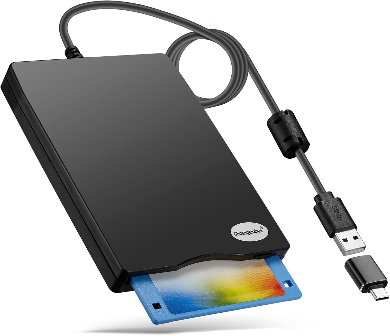 Dust-Resistant 1.44MB USB Floppy Disk Reader – Compatible with Windows Devices