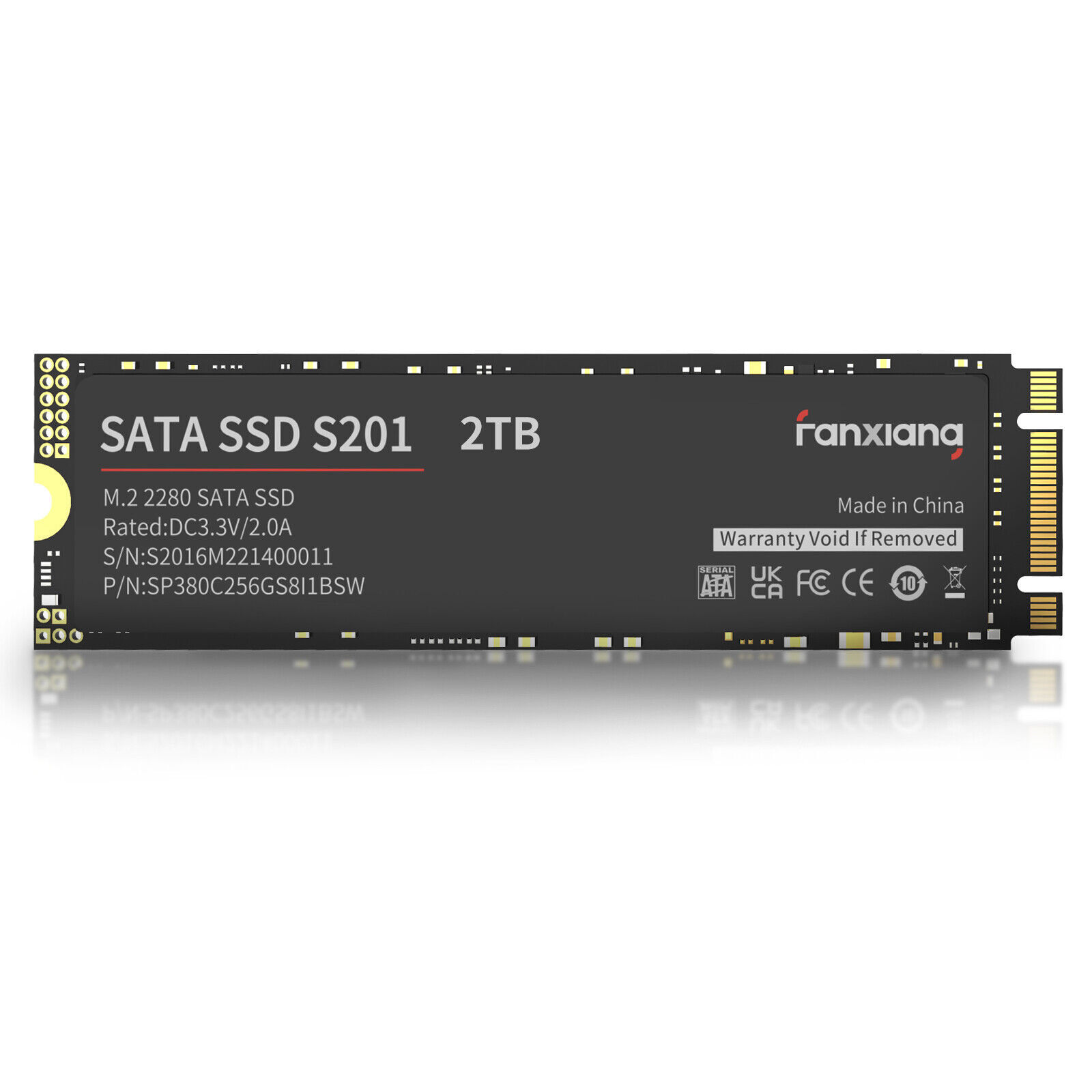 fanxiang M.2 2280 SATA III 2TB 1TB 512G SSD 6Gb/s Internal Solid State Drive Lot