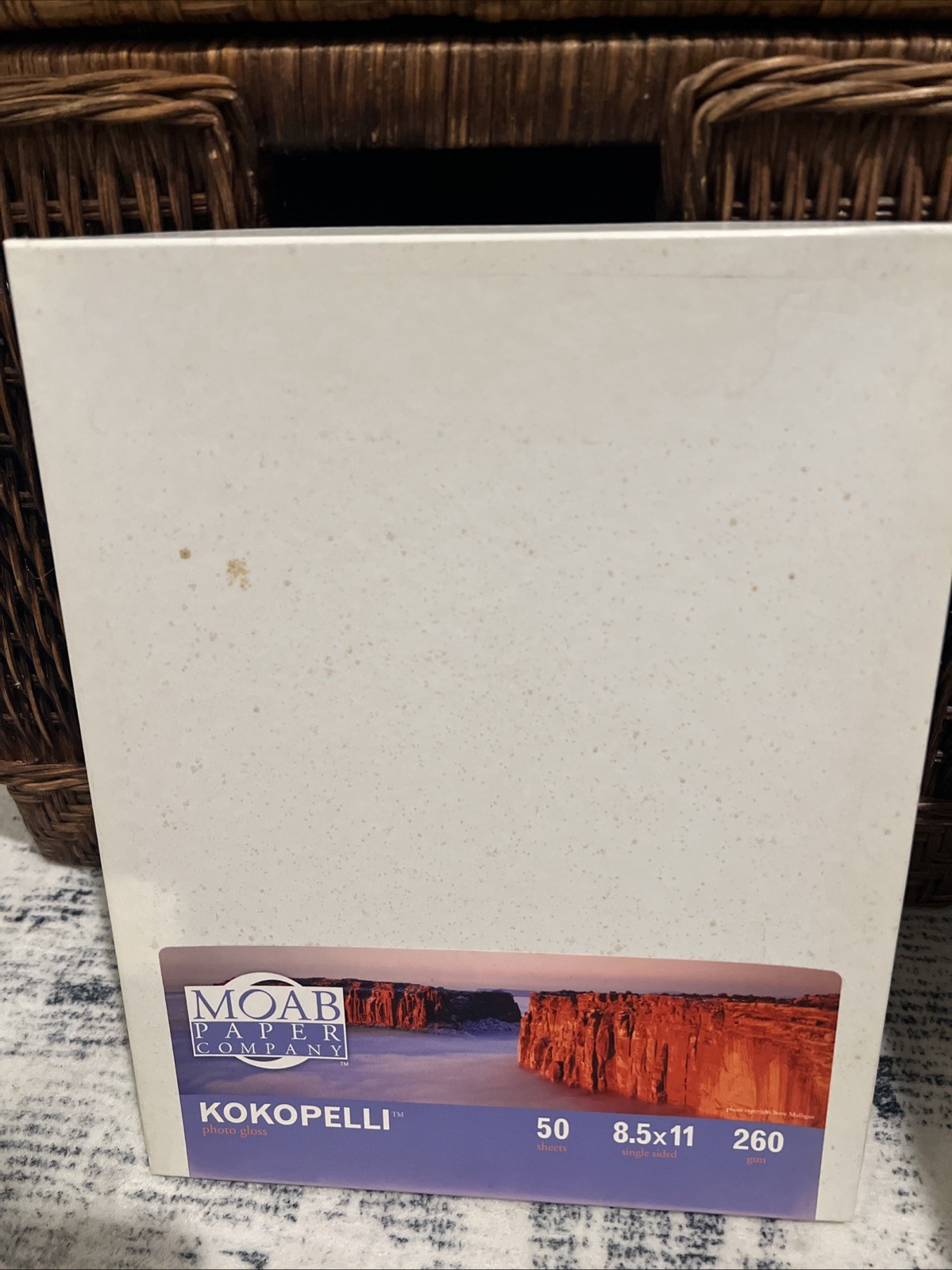 Moab KOKOPELLI Photo Gloss 8.5×11 Paper 260 GSM 37 Sheets Open Box