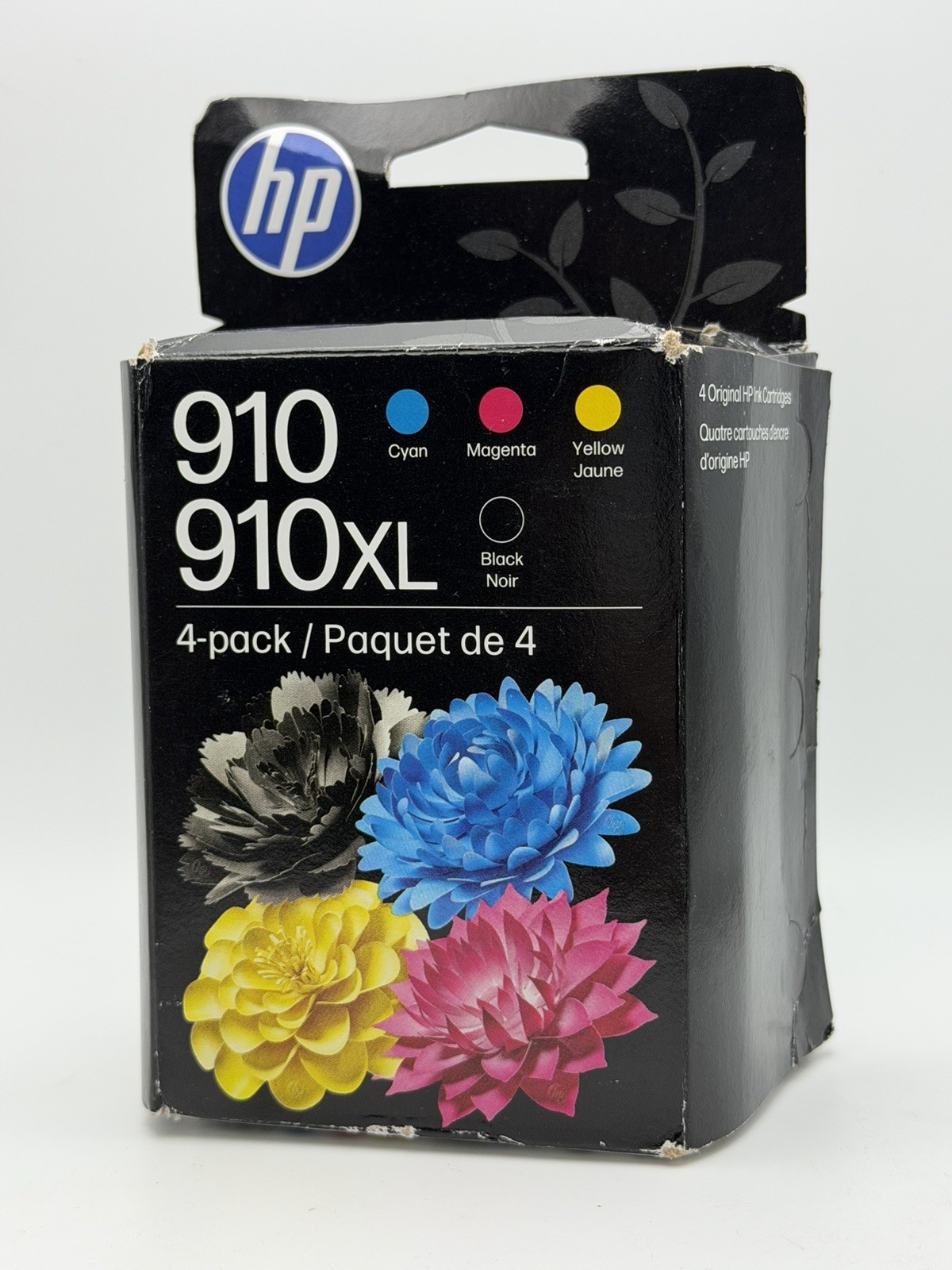 HP 3JB41AN 910 CMY and 910XL Black Ink Cartridge 4-Pack, High Yield, Compatible