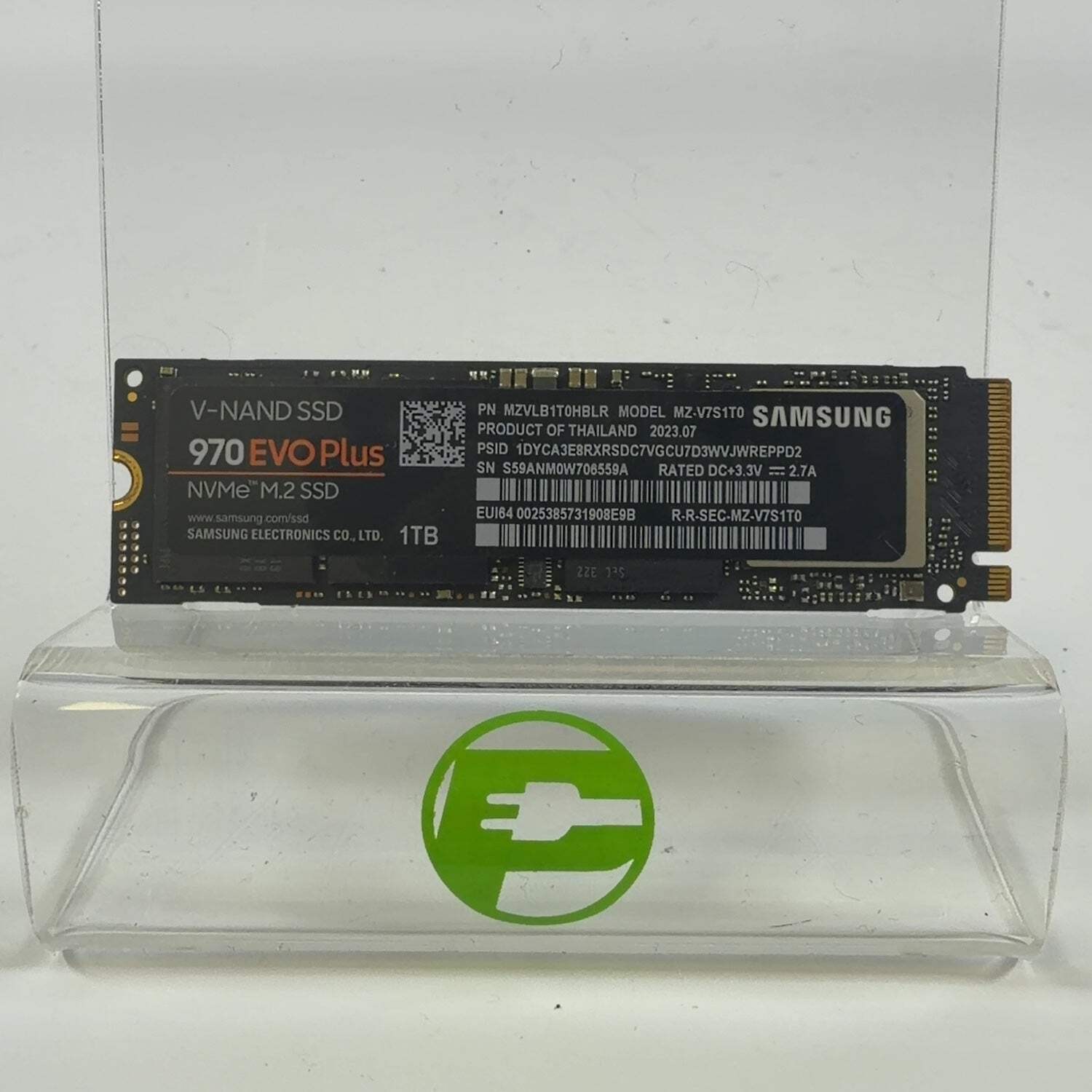 Samsung 2280mm 970 EVO Plus 1TB M.2 NVMe Gen 3.0 x 4 SSD MZ-V7S1T0