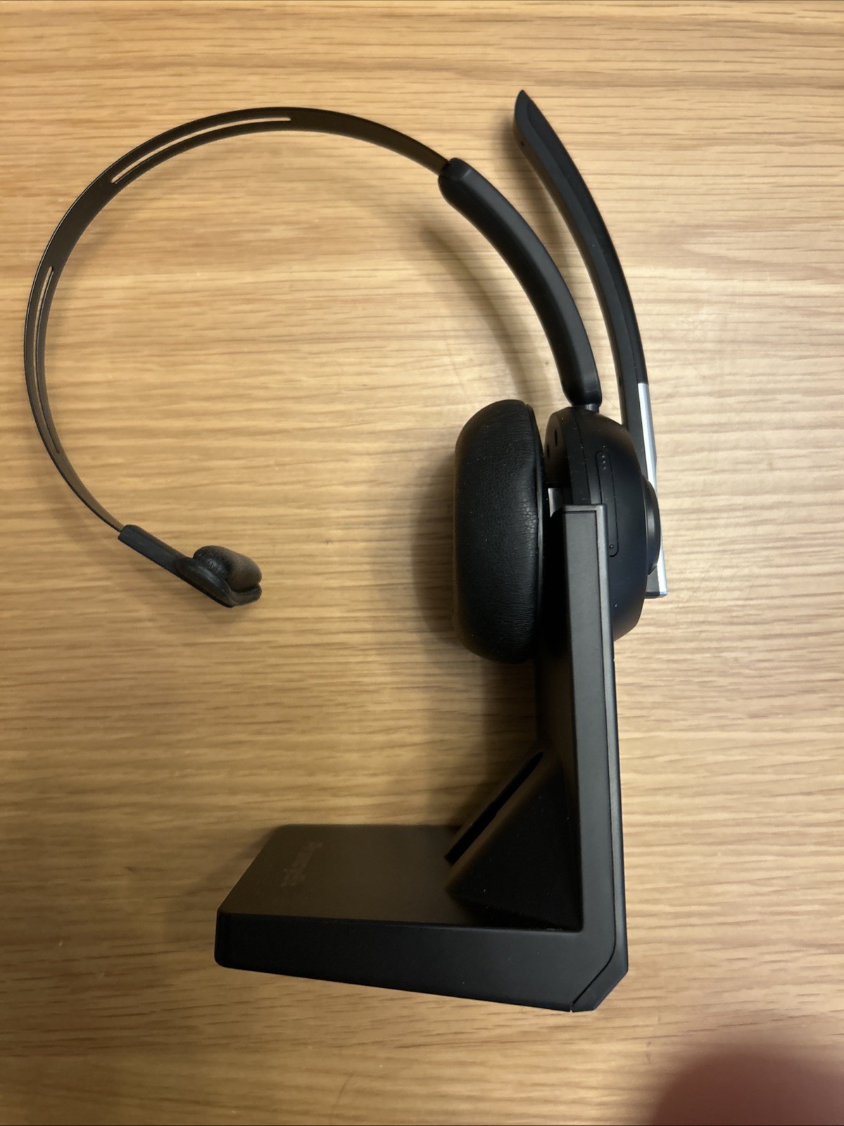 Bluetooth Wireless Mono Headset w/ Mic | USB Dongle + Charging Base