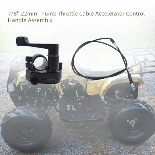7/8 Inch 22mm Thumb Throttle Cable Accelerator Control Assembly for 50cc 70cc