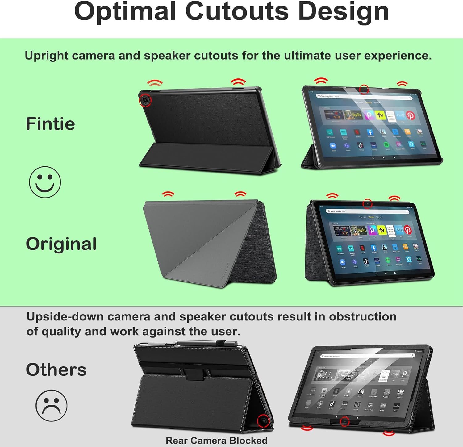 Case for Amazon Fire Max 11 Tablet 13th Gen 2023 Trifold Lightweight Hard Cover