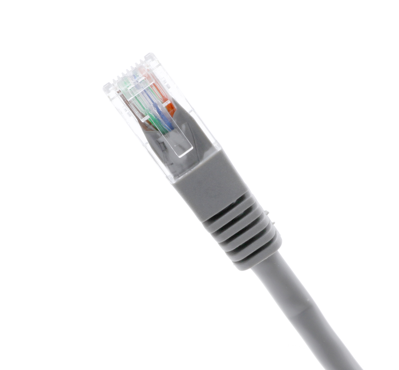 7 Foot Grey – Ethernet Network Cable – Cat5e Patch Cord – 7 Ft – LAN – 10 Pack