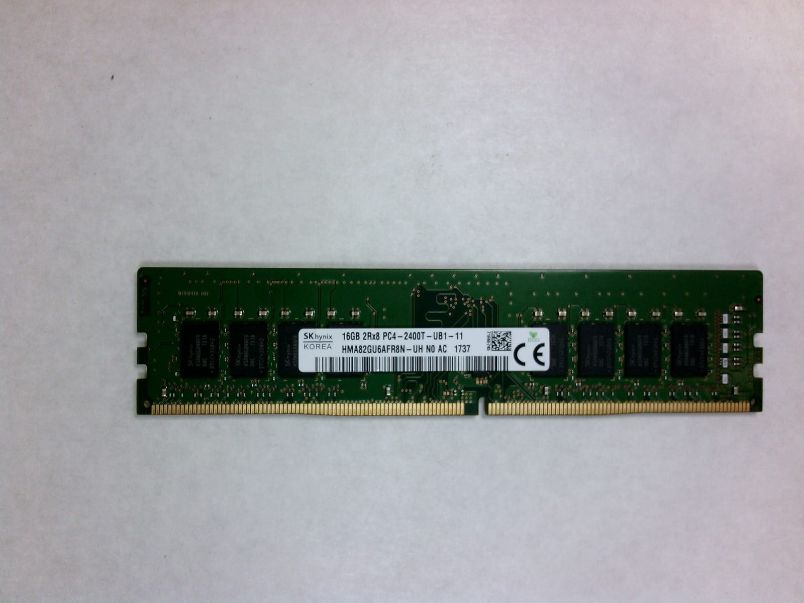 SK hynix 16GB DDR4-PC4-19200 (DDR4-2400) Dual Rank Non-ECC UDIMM RAM HMA82GU6 #2