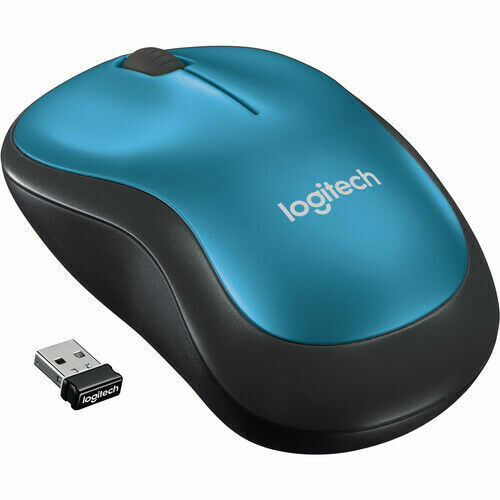 Logitech M185 Wireless Mouse – Blue