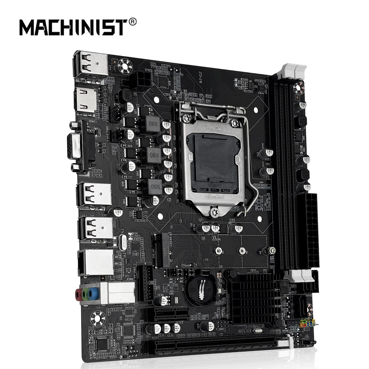 LGA 1155 H61 Motherboard M-ATX 2*DDR3 SATA/NVMe M.2 for Intel i3 i5 i7 CPUs