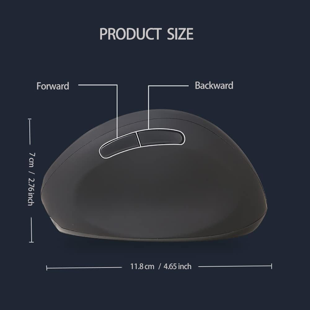 Wired Ergonomic Mouse, Optical Vertical Mouse with 3 Adjustable 800/1200/1600, 6