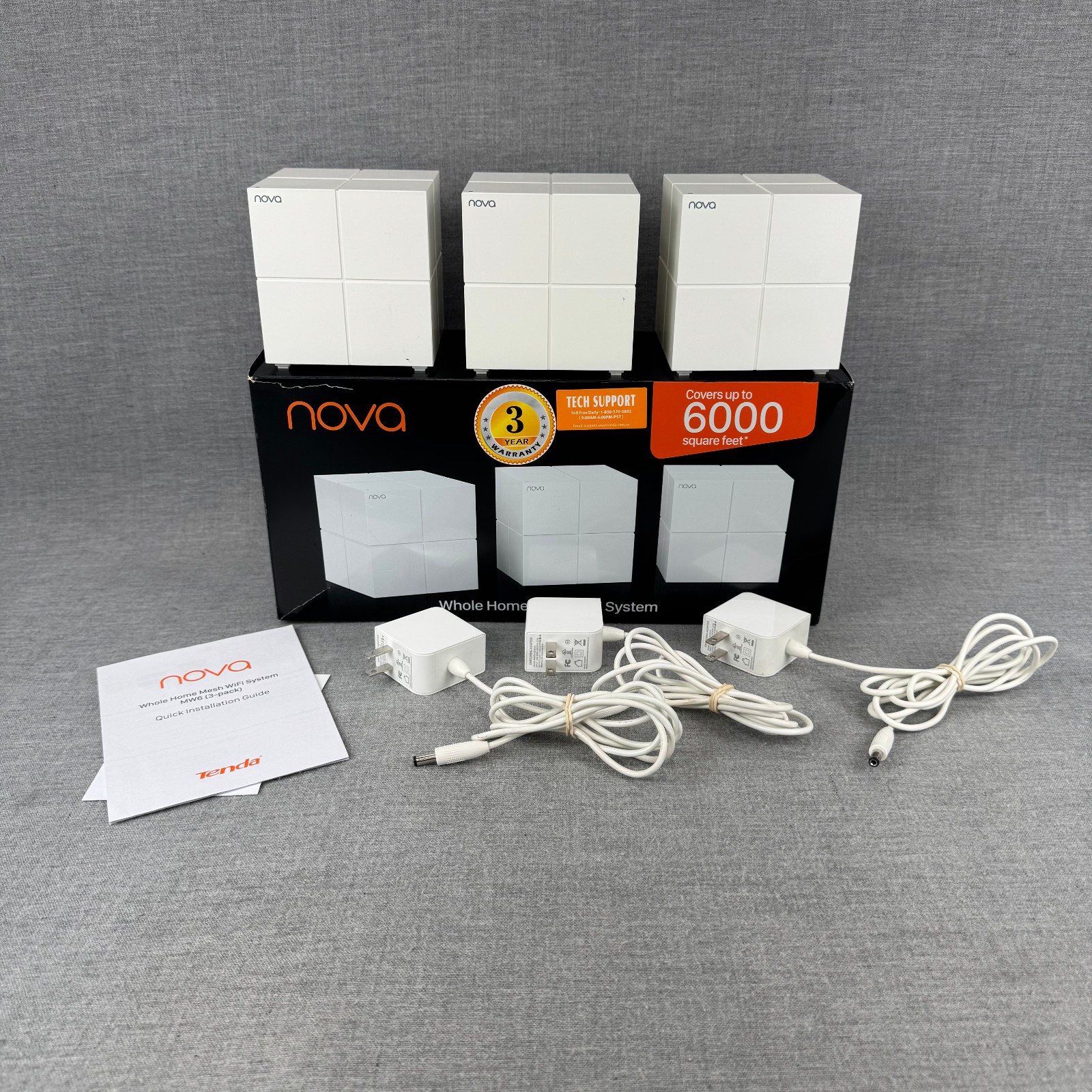 Tenda Nova MW6 Whole Home Mesh WiFi System 3 Pack AC1200 Router Nodes Tested
