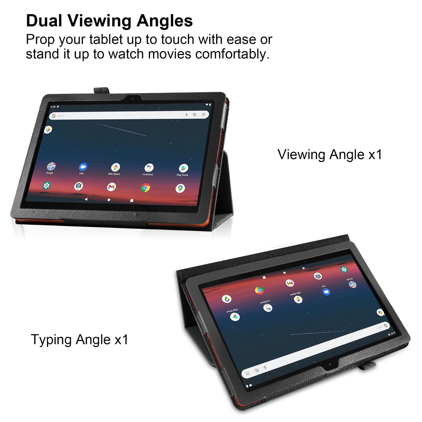 Case For AEEZO Tablet 10 inch Android 13/ 10.1″ Android 14 Tablet Magnetic Cover