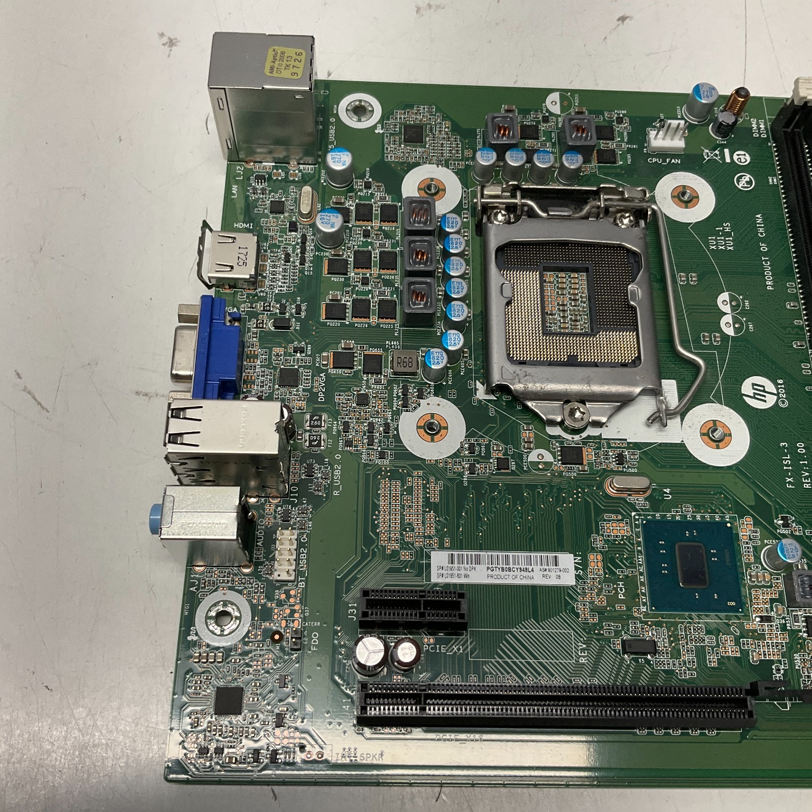 HP 280 G2 SFF Desktop Motherboard Intel LGA 1151 DDR4 L01951-001 901279-002