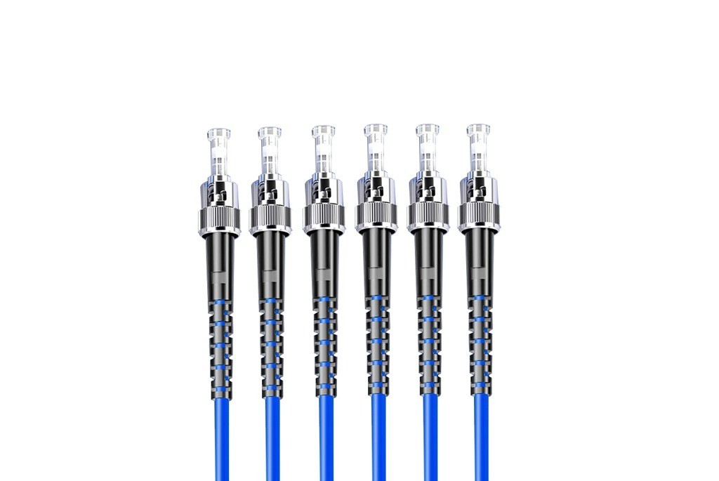 Armored Fiber Optic Cable ST to ST 6 Strands Single Mode with Fiber Reel