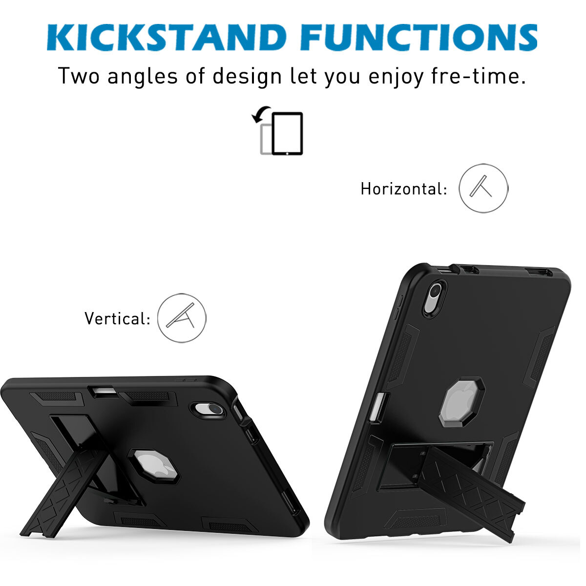 For Apple iPad A16 11th Gen 11 in Case Hybrid Heavy Duty Shockproof Stand Cover