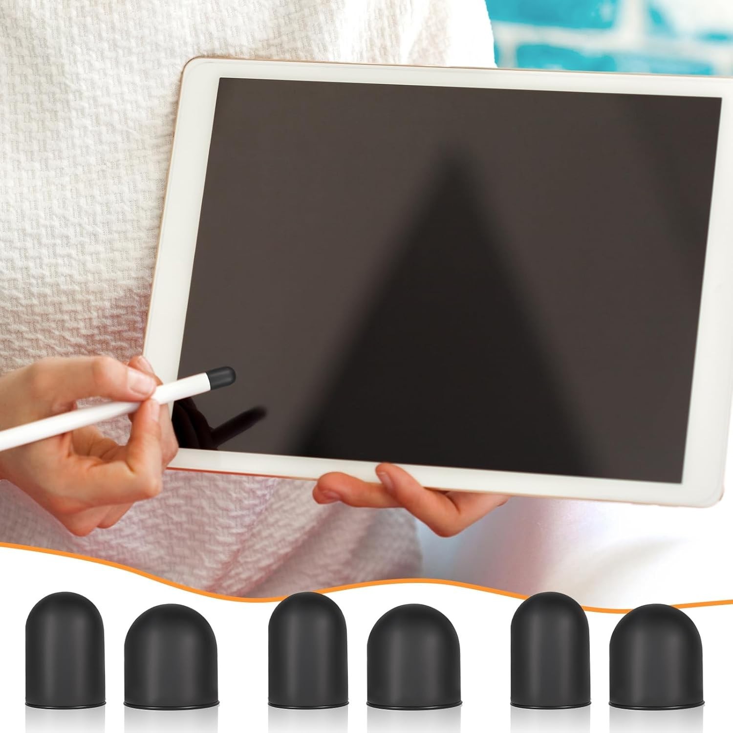 30 Pcs Rubber Stylus Tips – 0.2” & 0.28” Replacement for Touch Screen Accuracy