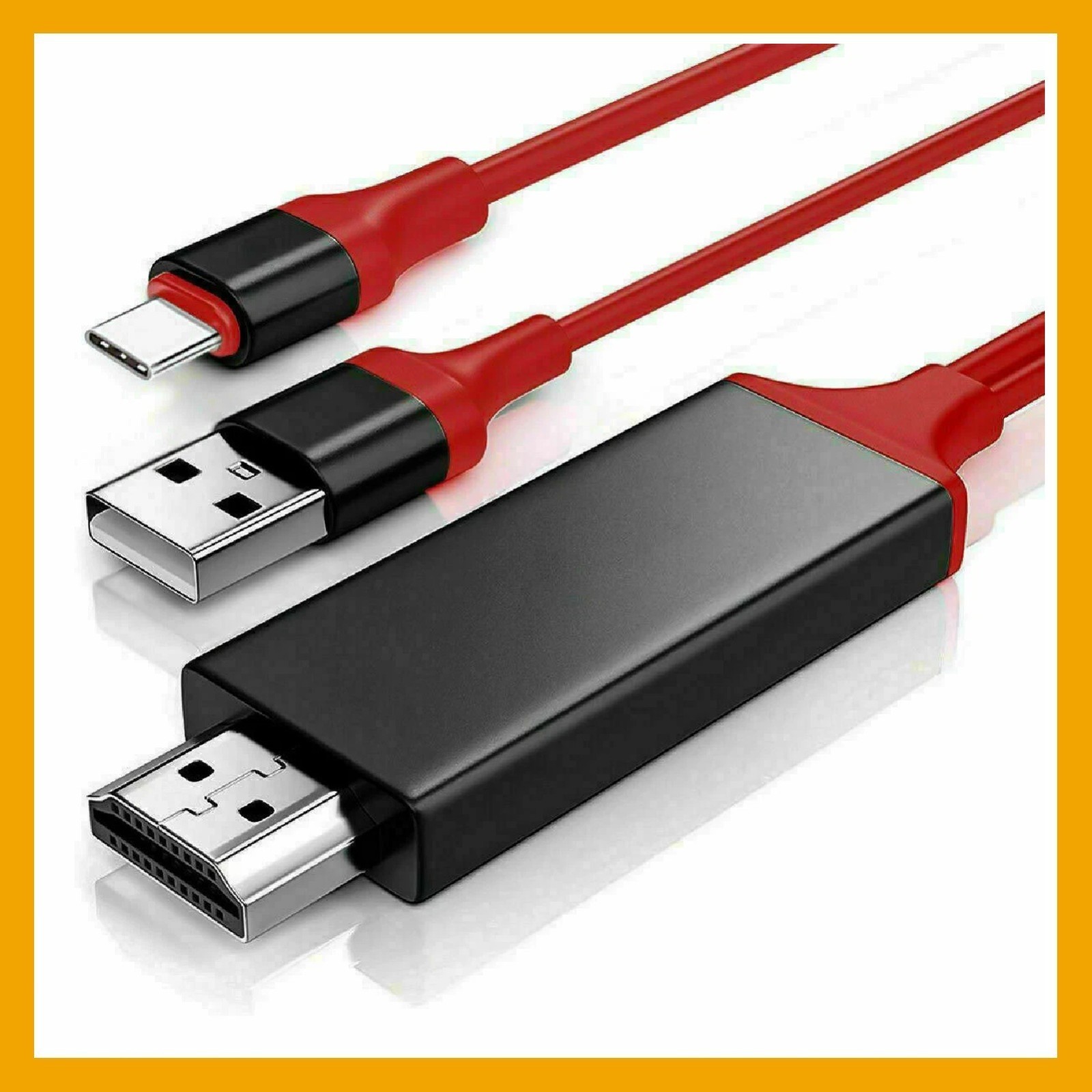 USB-C to HDMI Cable Adapter HDTV 4K 60Hz for Samsung MacBook Android iPhone