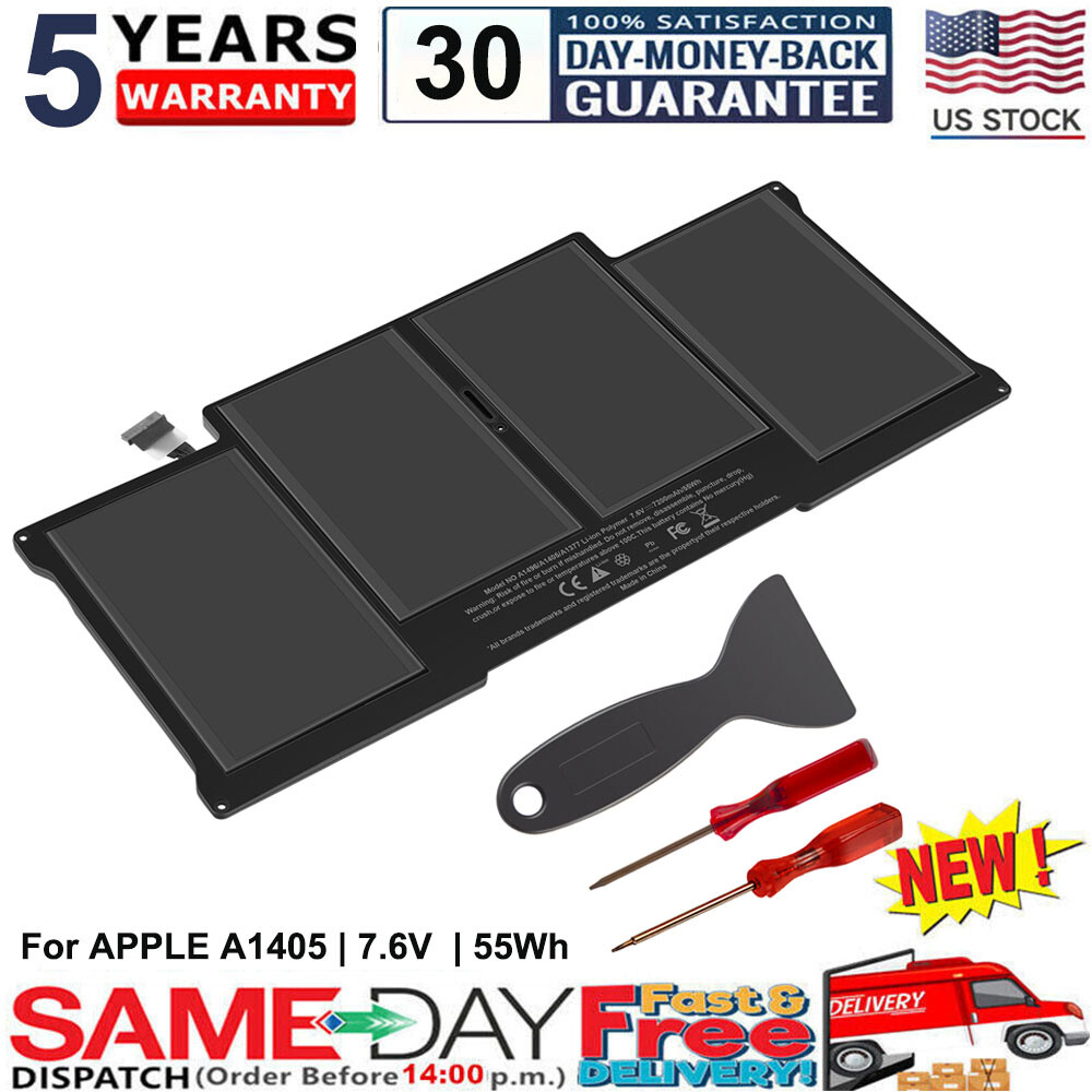 Battery A1466 for MacBook Air 13” A1369 A1496 A1405 A1377 2013 2014 2015 2017