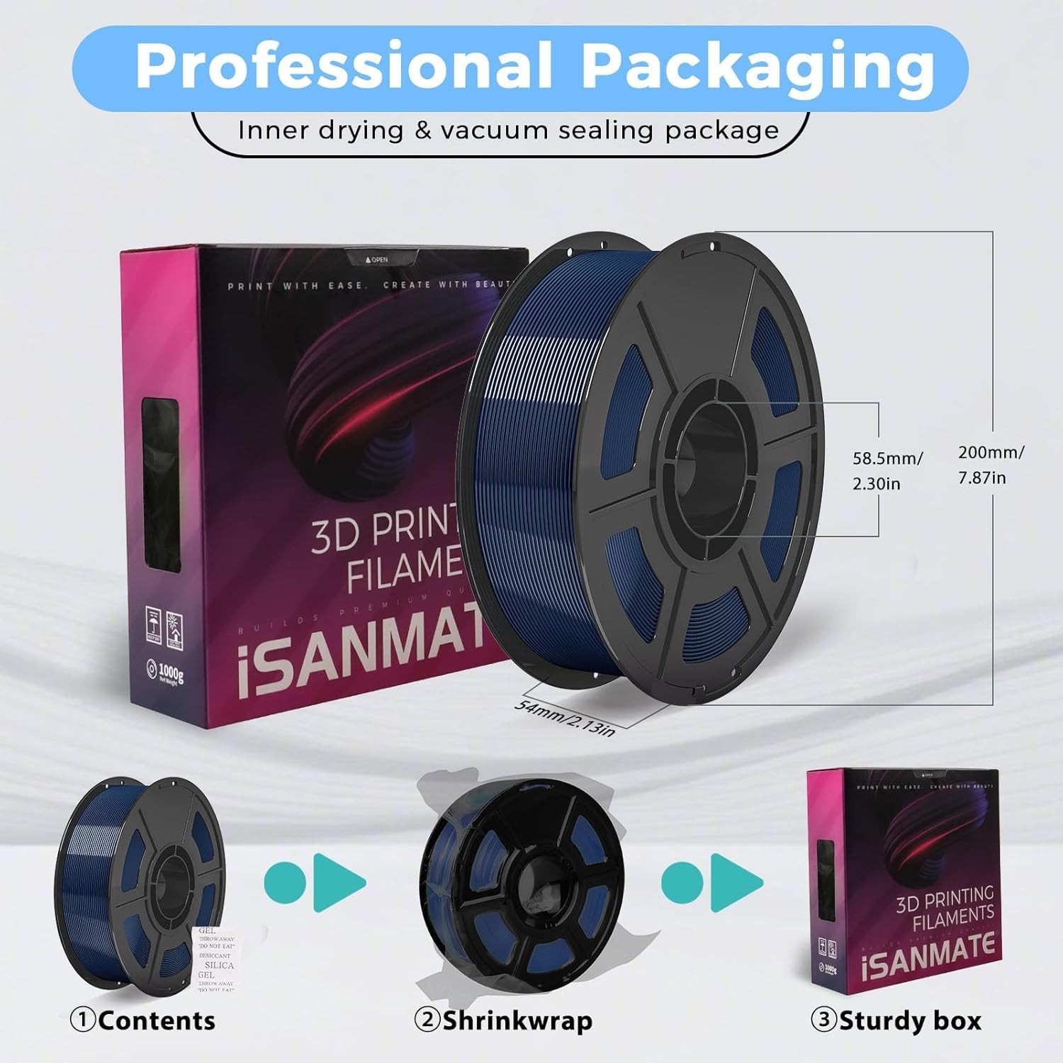16KG HF PETG Filament Bundle 1.75mm Rapid PETG Filament, Accuracy +/- 0.02mm