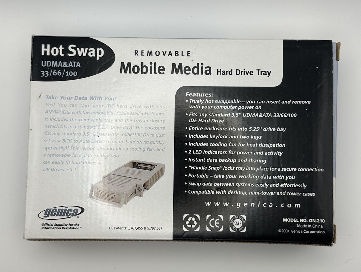 Hot Swap GN-210 Removable Mobile Media Hard Drive Tray UDMA&ATA 66/100/133 New