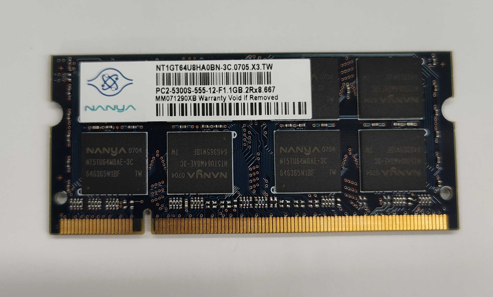 Nanya 1gb 2rx8 Pc2-5300s Ddr2-667mhz Sodimm Dual Rank Memory Module