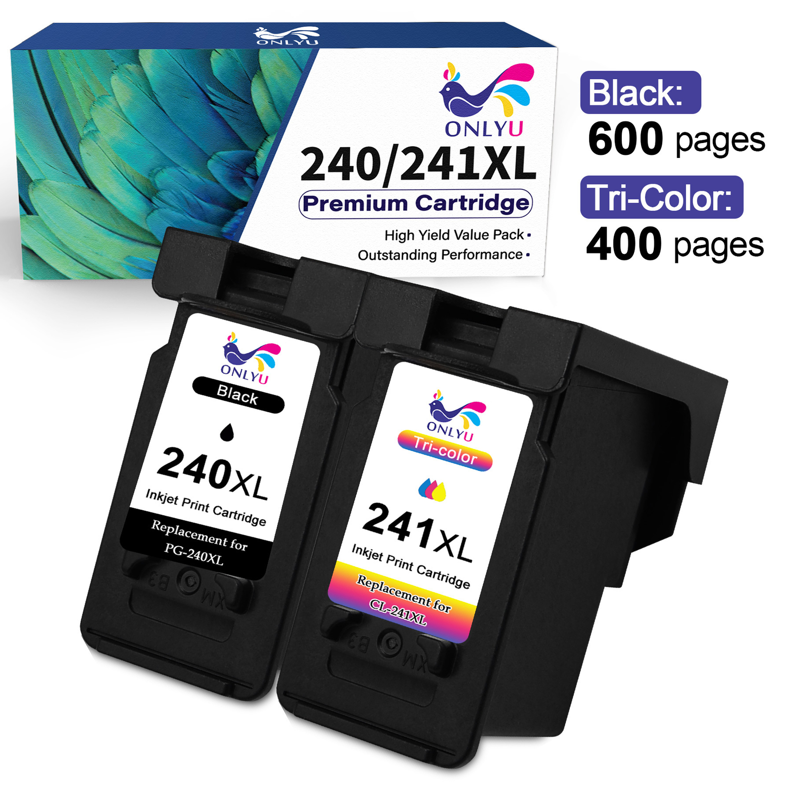 PG 240XL CL 241XL Ink Cartridges for Canon PIXMA MG and MX Series Printer