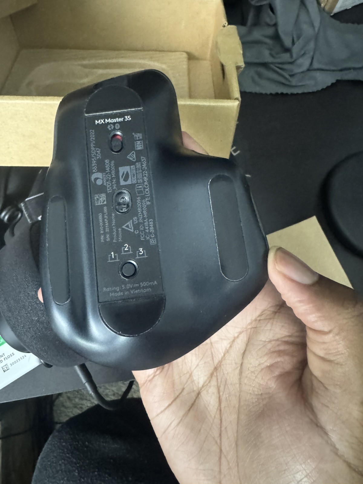 Logitech MX Master 3S Wireless Mouse – Black (Includes Reciever)