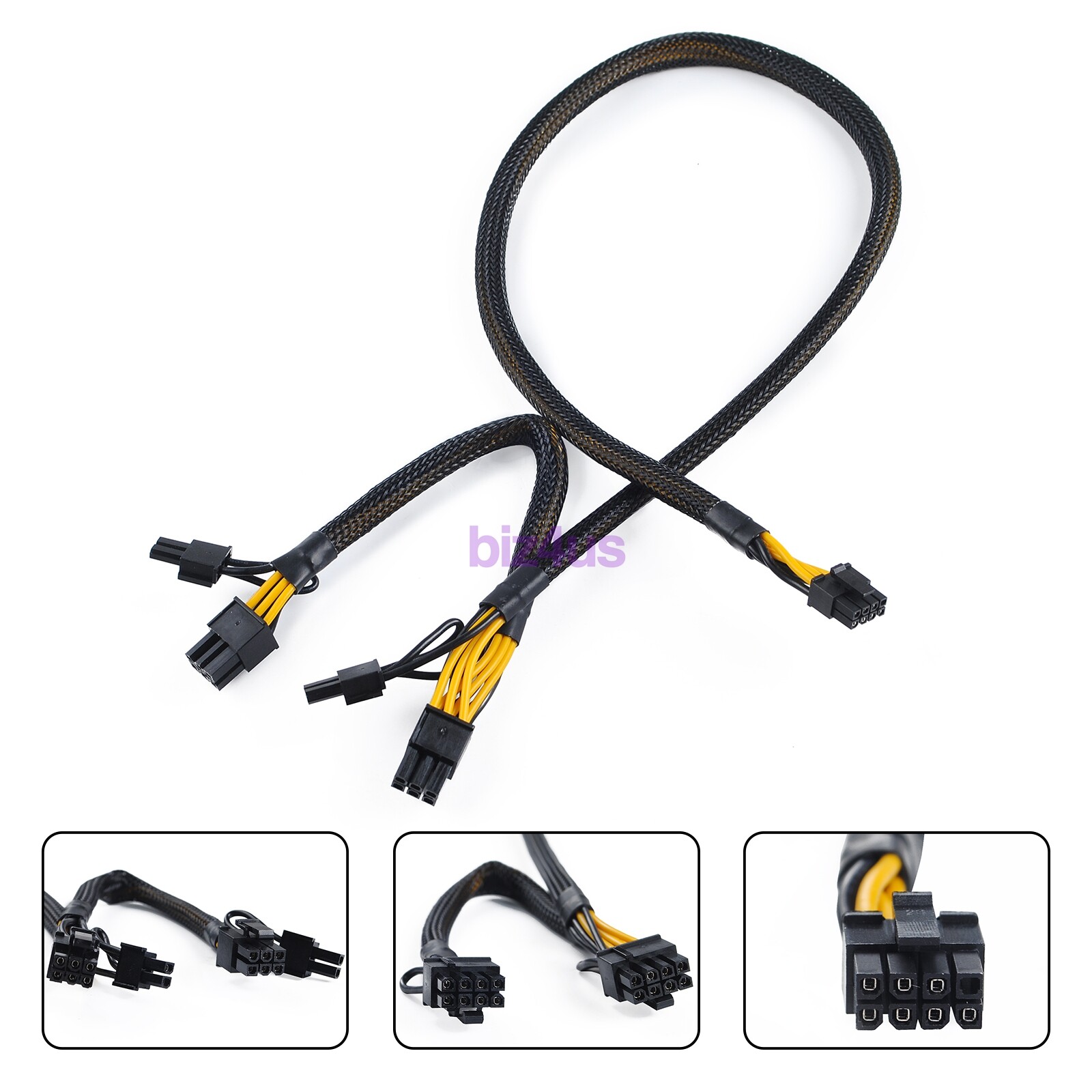 For HP ML350 Gen10 Mini 8pin to 8+8pin GPU PCI-E Video Card Power Adapter Cable
