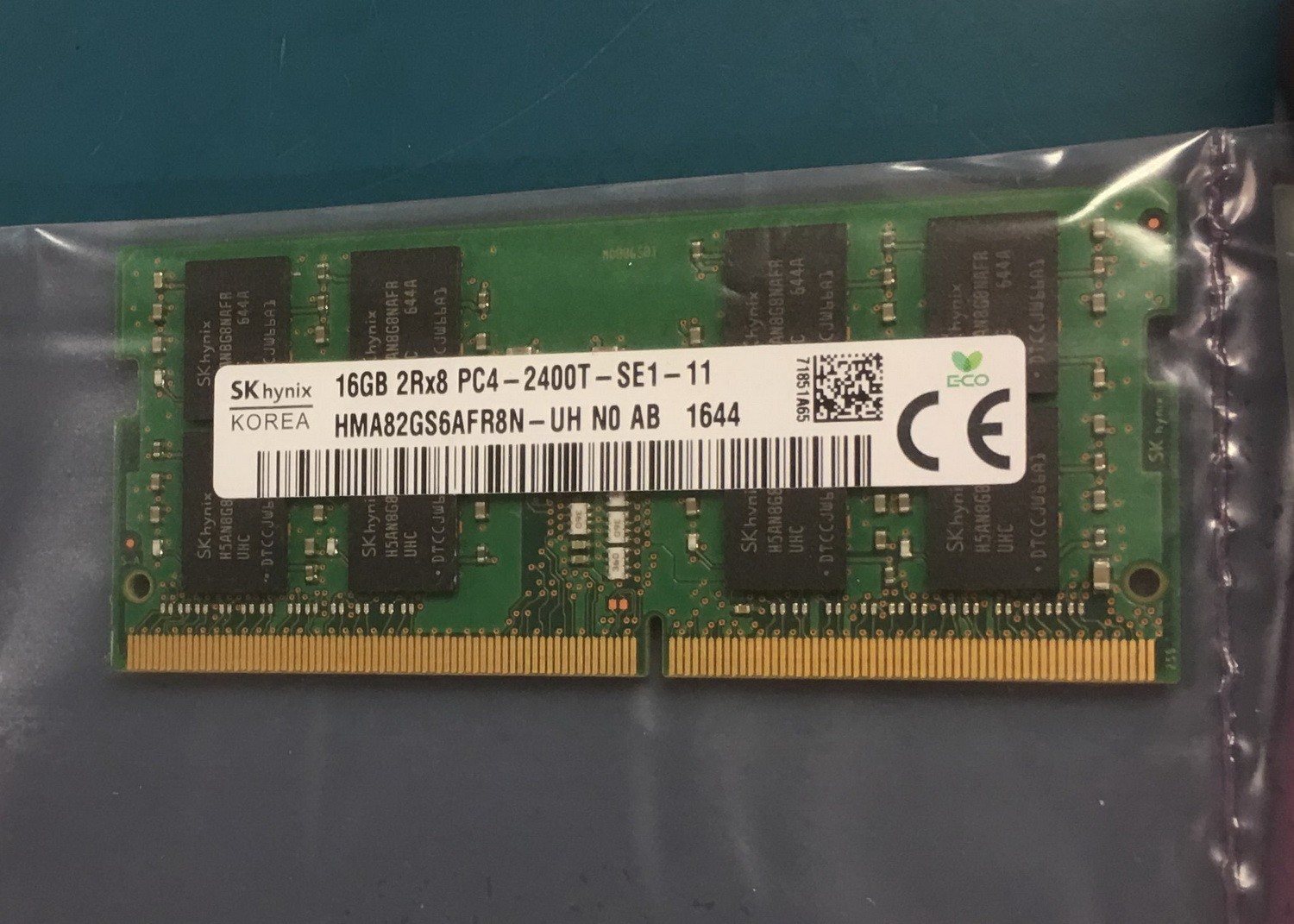 Hynix 16GB 2Rx8 PC4-2400T DDR4 2400MHz RAM CL17 SoDimm Memory HMA82GS6AFR8N-UH