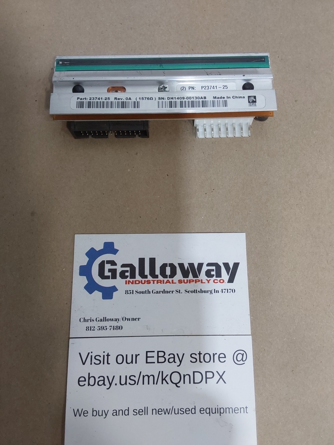 Original Printhead 300 dpi P23741-25 for Zebra Label Printers