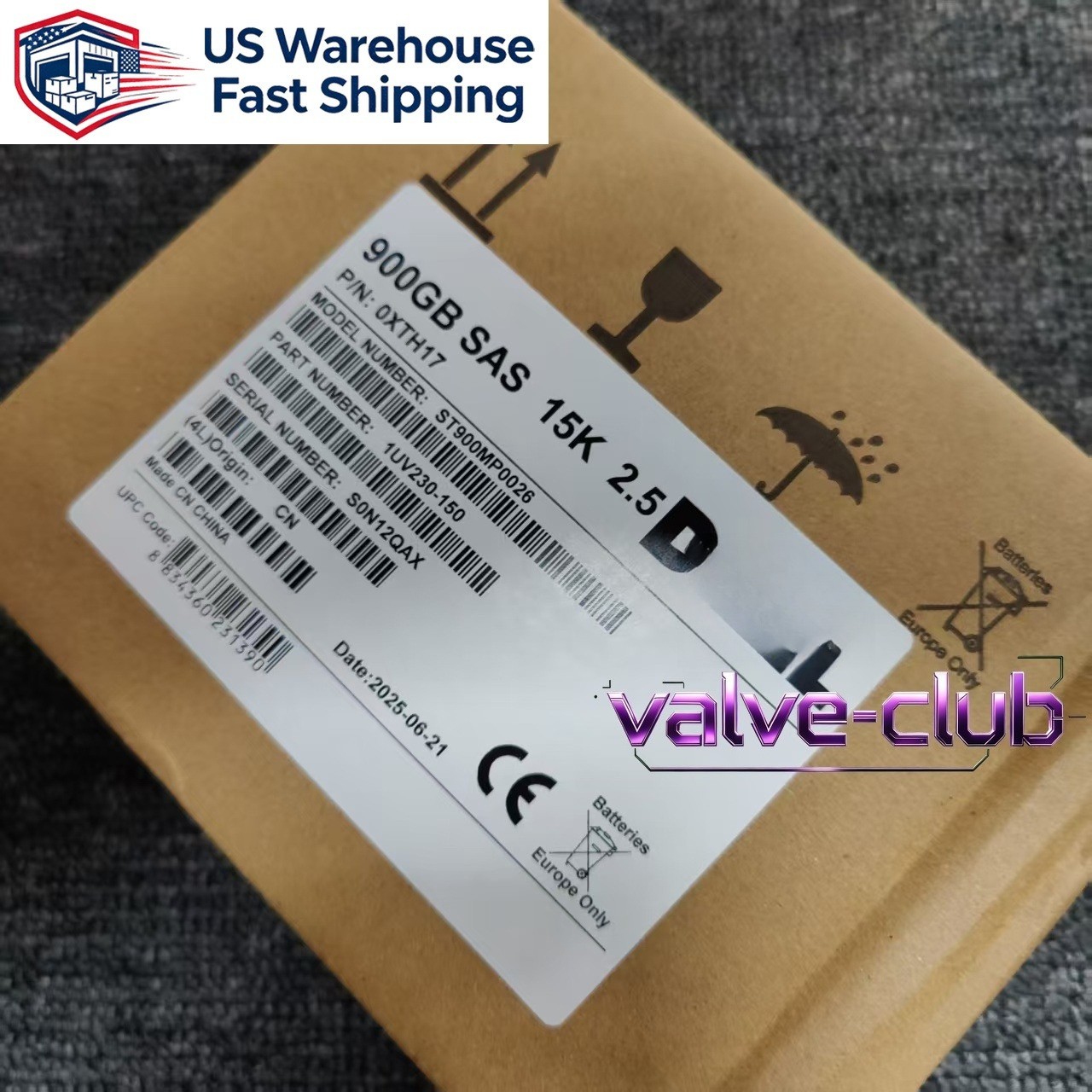 For Dell 900GB SAS 15k 2.5″ 12G HDD XTH17 Seagate ST900MP0026 in 3.5” Caddy US