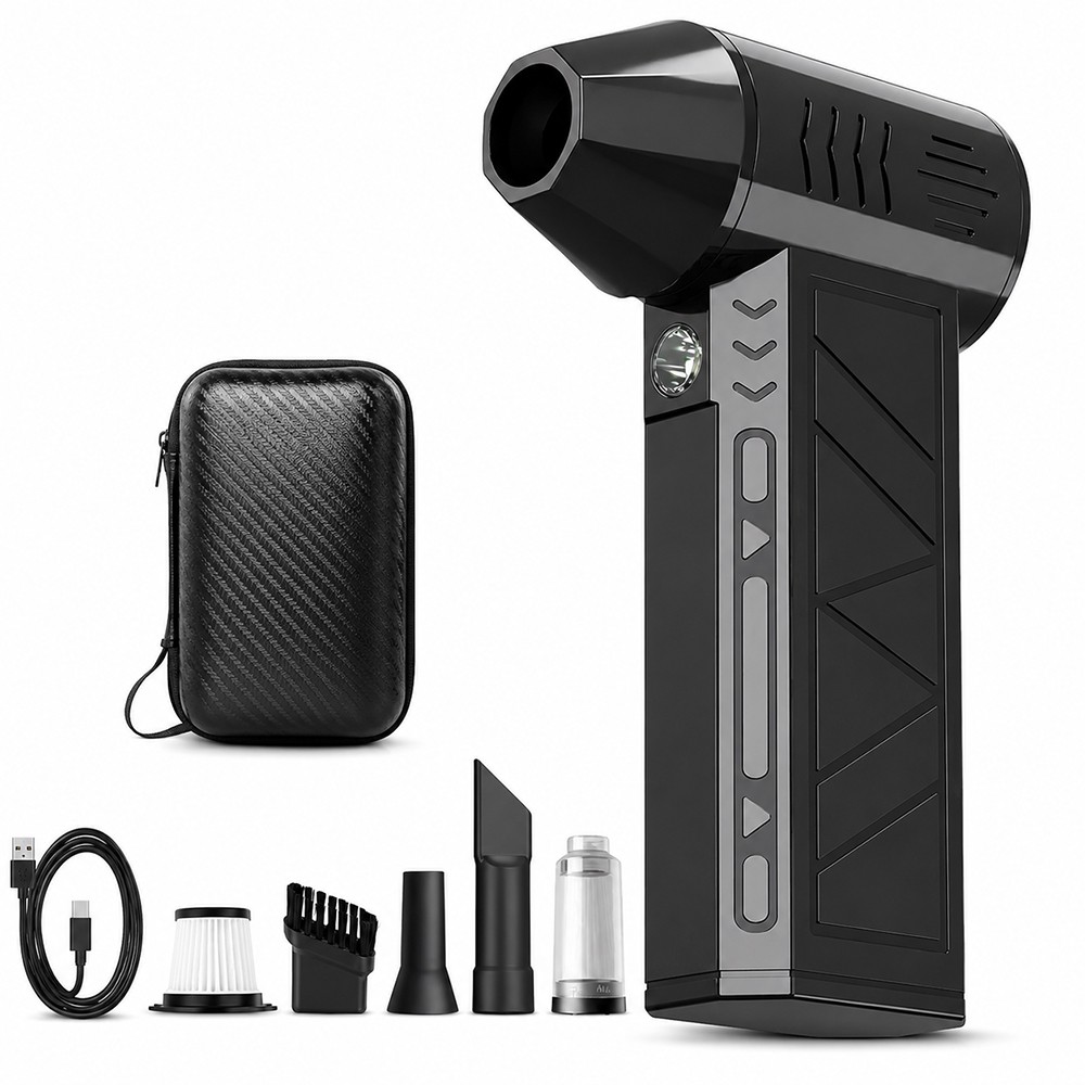 Compressed Air Duster Rechargeable 130000RPM Electric Air Blower for PC Car Home