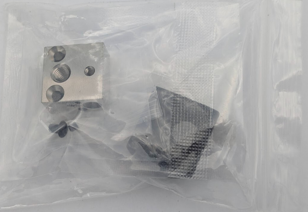 2X 3D Ender 3 Plated Copper Heater Block for Ender 3/V2/Pro/Ender 5/CR-10 Hotend