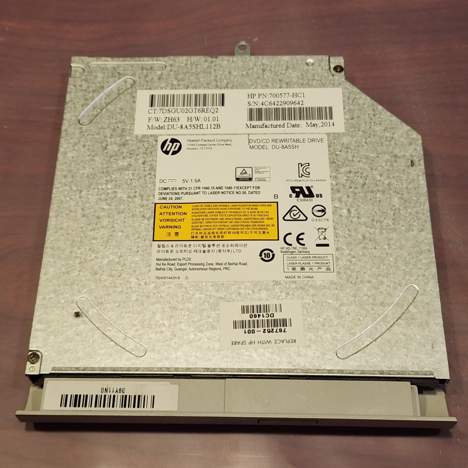 HP Pavilion 14-V134CA 14-V062US DVD CD Super Multi ReWriter Drive 5033