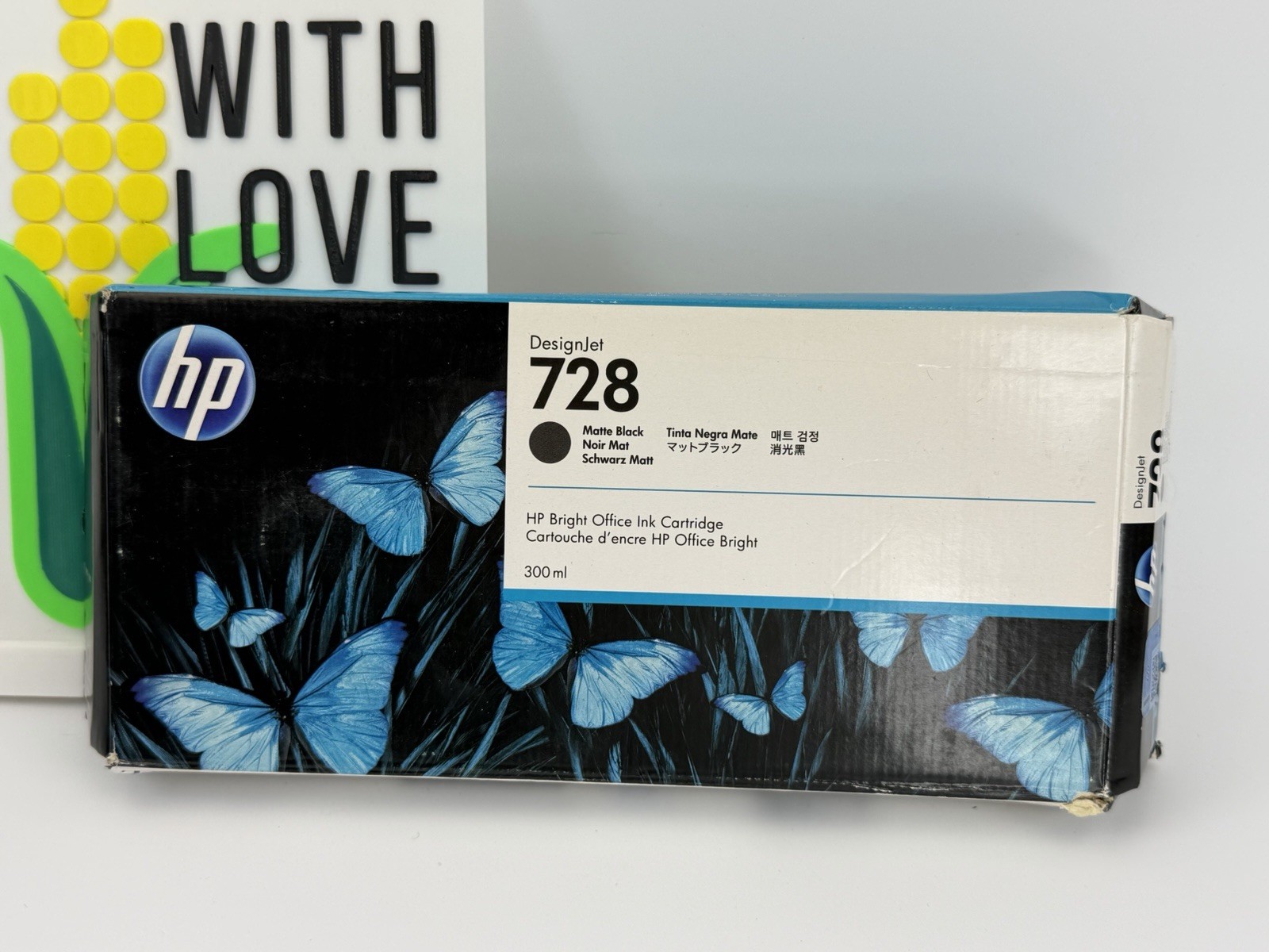 HP Designjet 728 300ML Extra High Capacity Black Ink Cartridge F9J68A