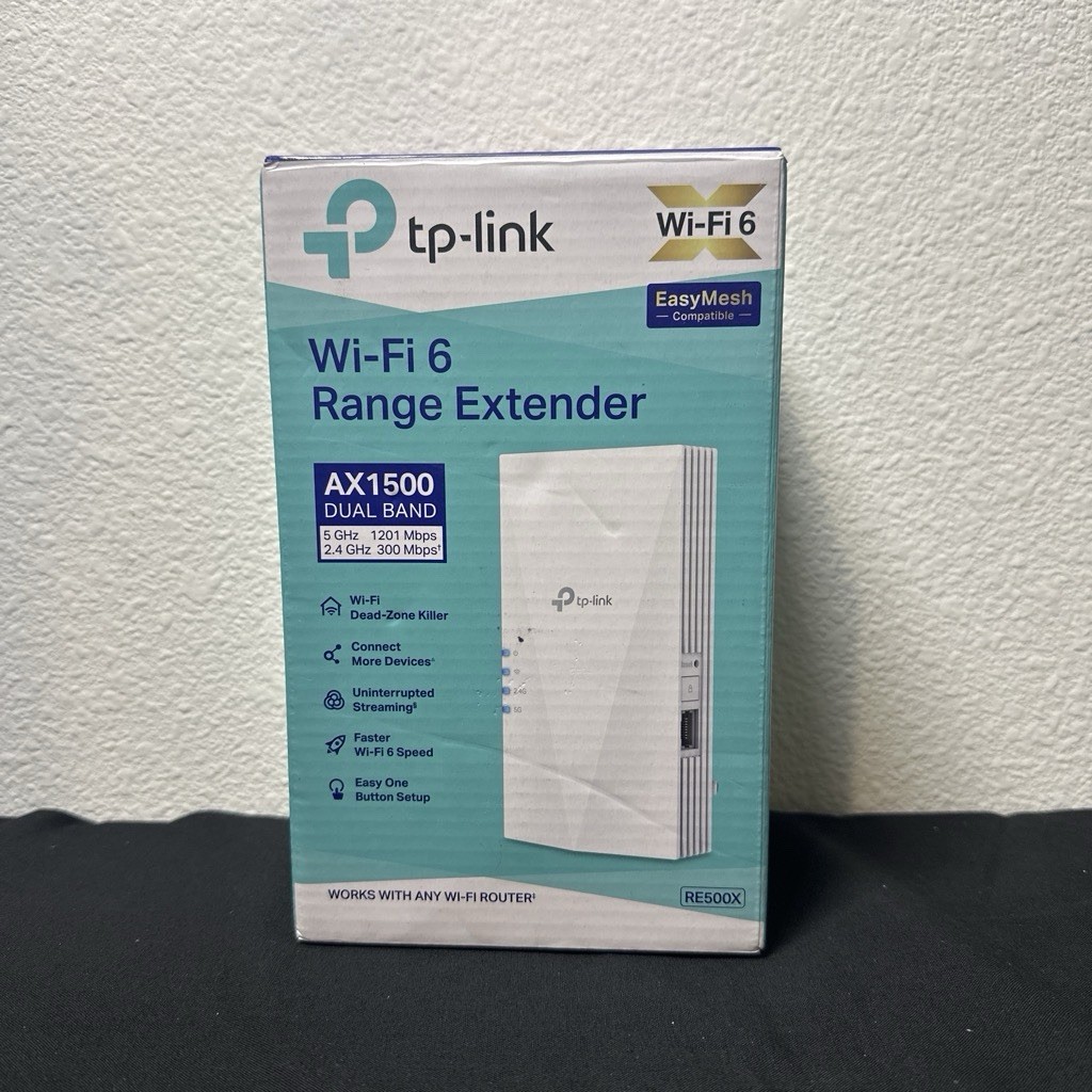 TP-Link WiFi 6 Range Extender AX1500 Dual Band Speed Booster RE500X