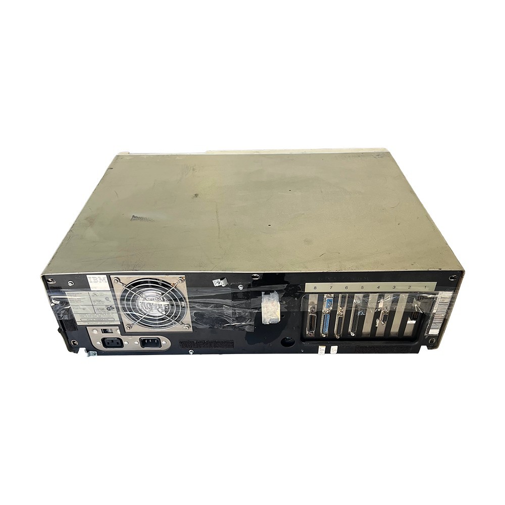 Vintage IBM 5170 PC AT Computer Case Unlocked Keylock Intact Front LED Powers On