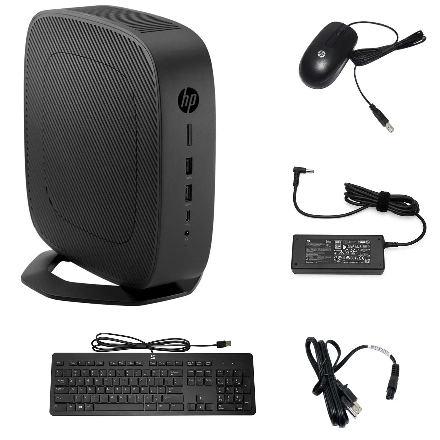 NEW HP t740 Thin Client AMD Ryzen V1756B 3.25GHz 8GB 64GB KB/Mouse W10 IoT
