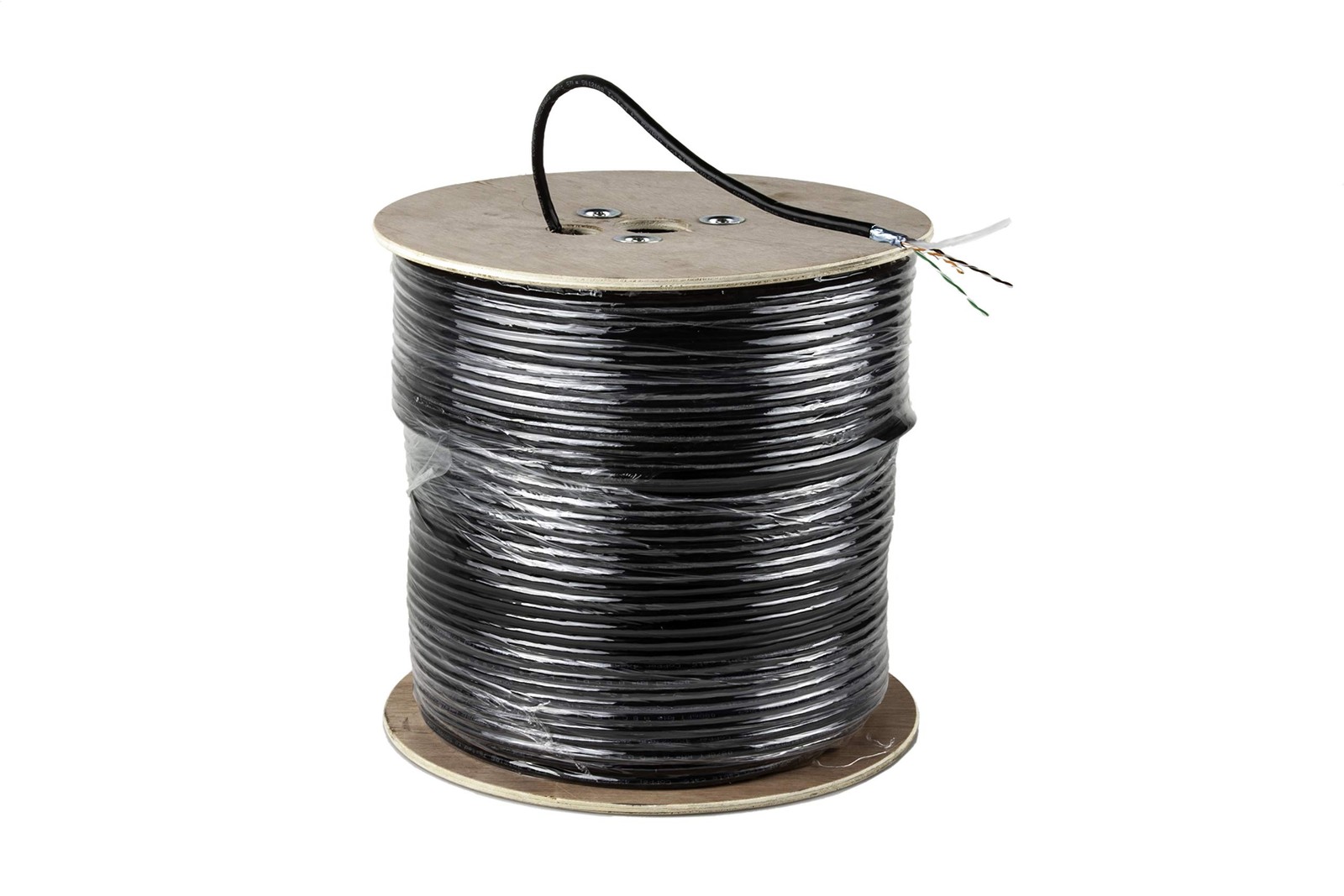 FiveStarCable 1000Ft Cat6 Outdoor Shielded Ethernet Cable – 1000 feet, Black